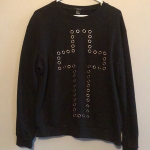 Forever21 cross crew neck